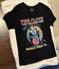 Gorgeous Authentic Pre-owned Men’s Pink Floyd Wish You Were Here ‘75 Tour Shirt