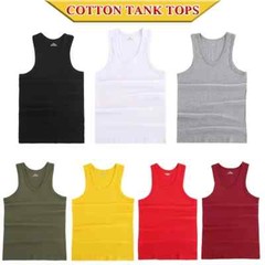 Tank Tops Men 2025 Summer 100% Cotton Cool Fitness Vest Sleeveless Tops Gym Slim