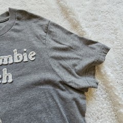 Vtg Y2K Abercrombie & Fitch Mens XL Muscle Big Moose T-Shirt Grey Applique Tee