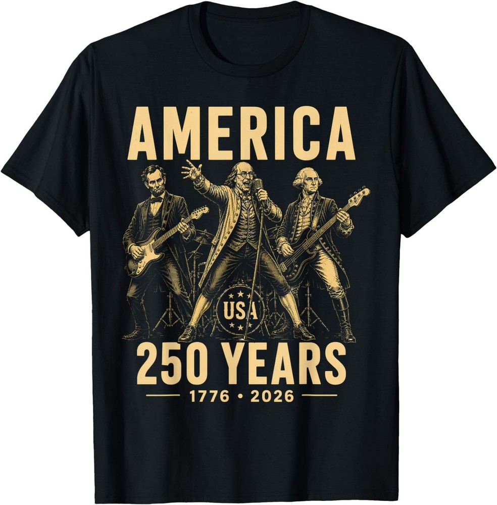 Benjamin Franklin George Washington Abraham Lincoln America T-Shirt