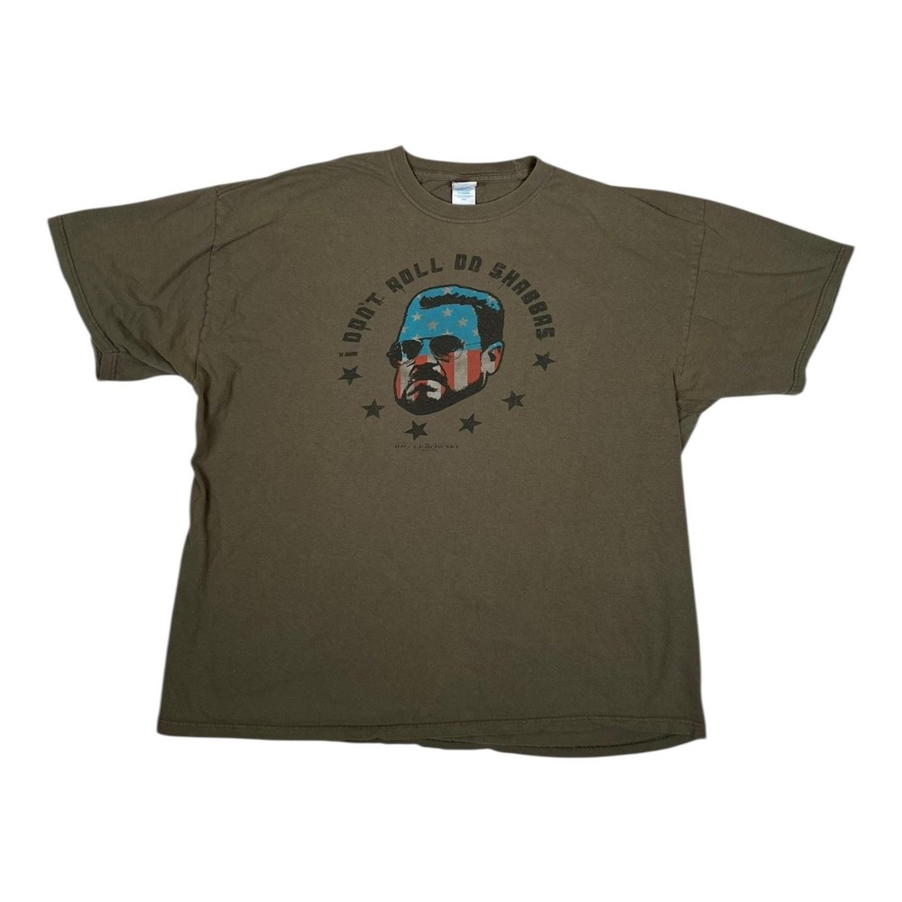 Vintage The Big Lebowski T-Shirt Mens 2XL Green Walter “I Don’t Roll On Shabbos”