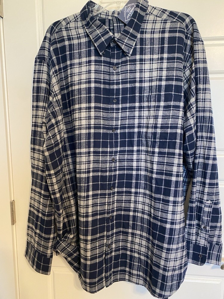 St. Johns Bay Adaptive Shirt Open Back Disability Clothing Men’s Sz 3XLT Soft