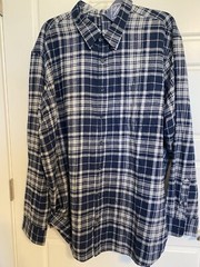 St. Johns Bay Adaptive Shirt Open Back Disability Clothing Men’s Sz 3XLT Soft