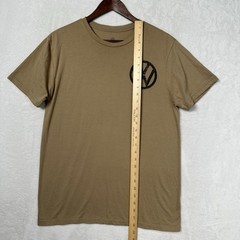 Volkswagen Save Gas Drive a VW Beetle Graphic T-Shirt Tan Mens Medium