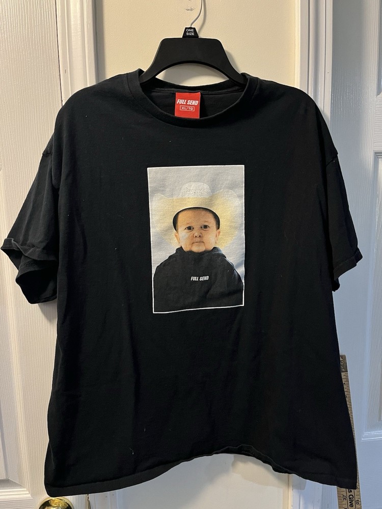 Full Send Tshirt hasbulla black Tshirt Cowboy size XL