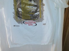 CHECKERED FLAG SPORTS MEN’S XL 2001 NASCAR WINSTON CUP SERIES VINTAGE T-SHIRT