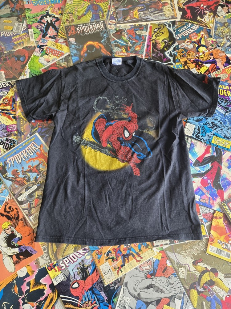 2004 Vintage Graphitti Spider-man McFarlane Shirt Medium Y2K Rare