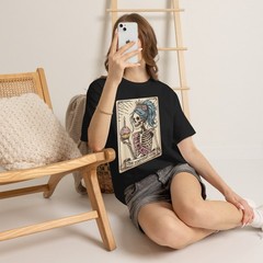 40th Birthday Skeleton Tarot Retro Tee