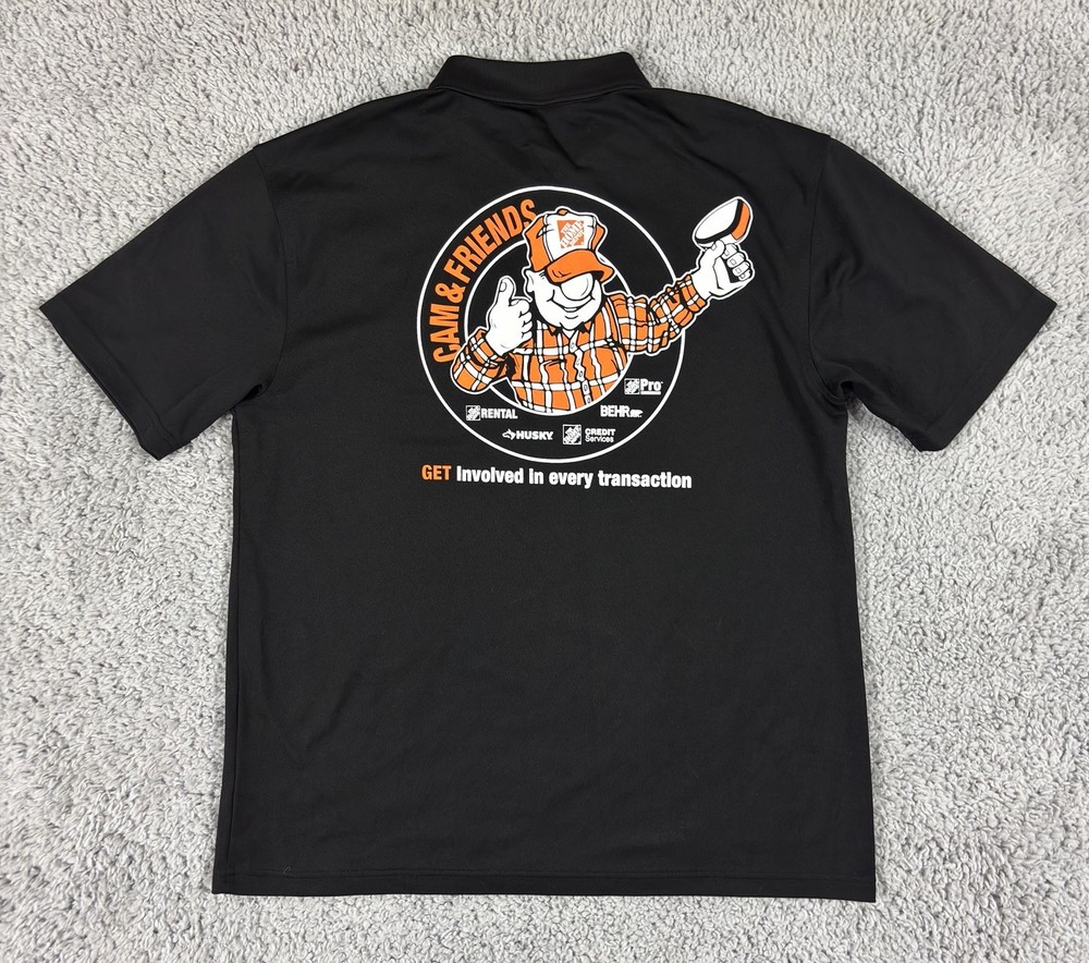 The Home Depot Cam & Friends Polo Shirt Size Medium