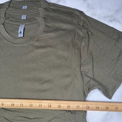 Lot of 3 Next Level Unisex Premium Army TShirts Plain Super Soft US Size S