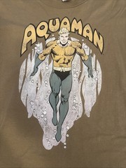 Aquaman Shirt Mens Large Black DC Comics Originals Graphic Superhero Tee T-Shirt