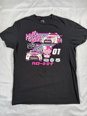 Hello Kitty Race Car Tokyo Speed T-Shirt Sanrio Adult Medium Black Tee See Desc.