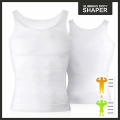 Men Compression Shirt Shapewear Slimming Body Shaper Vest Undershirt Tank Top US