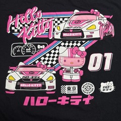Hello Kitty Sanrio Japenese Graphic Tokyo Speed Racing Unisex T-Shirt Size: XXL
