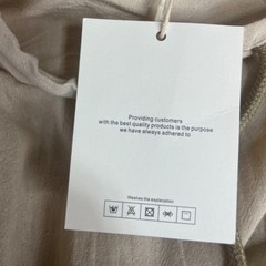 Lingt Chic Hooded Button Up Shirt Small Beige New Short Sleeves Lightweight