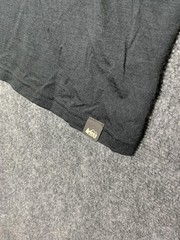 REI Co-op Shirt Mens Large Black Raglan Crewneck Lightweight Outdoor Hike Camp