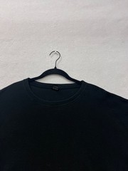 Sada Black Long Sleeve Crewneck Waffle Knit Shirt 4X #45A