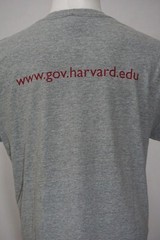 2002 Property of Harvard Department of Gov XLarge Fruit of the Loom T-shirt