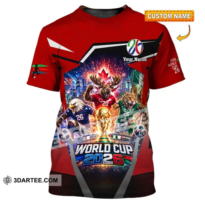 Unisex 3D Shirt – Custom Name Fifa World Cup 2026 3D Shirt all size VK14054