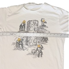 Typographia Organic Cotton Graphic Tee White Size Large Streetwear Artistic GUC