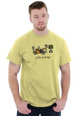 Life is Crap Motorcycle Speed Funny Shirt Cool Cute Gift Idea T Shirt