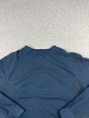 Vintage Nike Performance Shirt Mens M Navy Center Swoosh Crest Long Sleeve Y2K