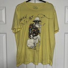 Vtg Style Dr. Gonzo Ralph Steadman Fear & Loathing In Las Vegas Shirt Yellow XL