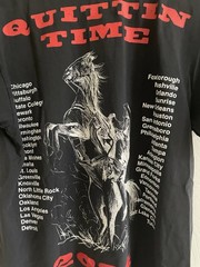 2024 Zach Bryan Quittin Time Tour Med M Concert Graphic T-Shirt NEW Black Horse