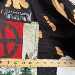 Levellers Custom Shirt Size 3XL Short Sleeve Black 19.5” Collar Punk Handmade