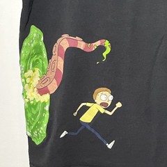 Men’s Adult Swim Rick and Morty Size M Adult Swim Black Pocket T-shirt