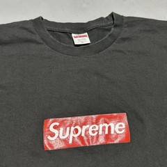 Vintage Supreme Box Logo Adult 2XL Black Short Sleeve T Shirt Y2K Streetwear
