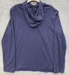 Polo Ralph Lauren Men’s Long Sleeve Hooded Tee Shirt Large Navy Spell Out