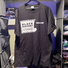 Finish Line Employee Uniform T-Shirt Adult Size L BHM Black History Month