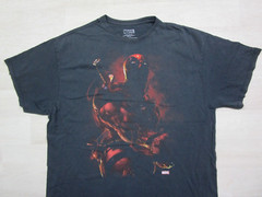 Marvel Deadpool T-Shirt Men’s Size (2XL) Faded Movie Tee Universe Super-Hero Y2K
