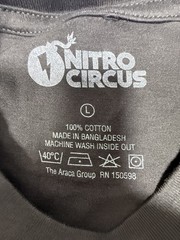 Motocross NITRO CIRCUS BMX + TEAM 199 LONG SLEEVES TEE T-SHIRT + OFFICIAL NEW