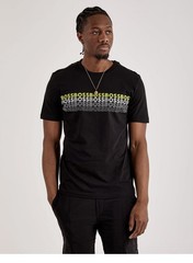 BOSS Athleisure Men’s Black Crew Neck Pullover Logo Graphic Sweatshirt XL