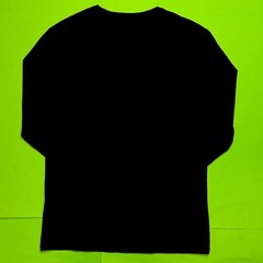 GUESS Los Angeles Men’s Long Sleeve T-Shirt SMALL Black w/White, Silver NEW