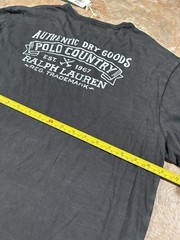 Polo Country Ralph Lauren Long Sleeve Graphic Shirt Men’s Large NWT Gray Black