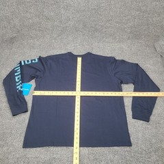 Columbia Shirt Mens Large Blue Teal Longsleeve Lightweight Cotton Outdoor 2692