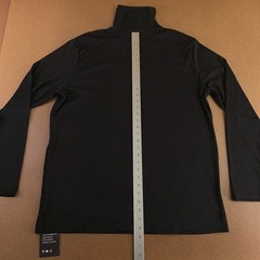 Ficerd Mens X-Large Black Stretchy Long Sleeve Turtleneck Classic T-Shirt NWT