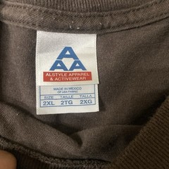 Alstyle Apparel & Activewear Men’s Brown Logo Graphic Crew Neck T-Shirt 2XL