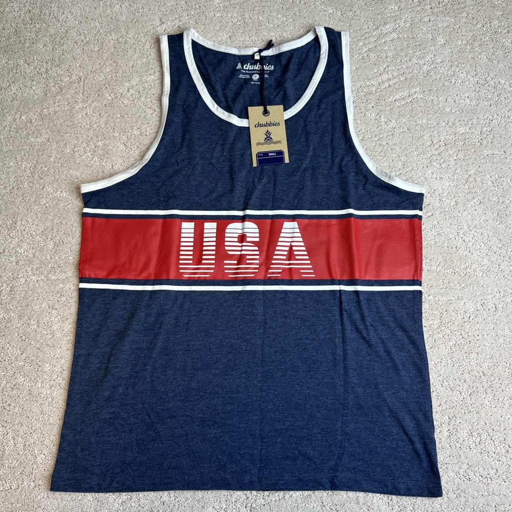 Men’s NEW Chubbies Size Small Muscle Tank Top USA