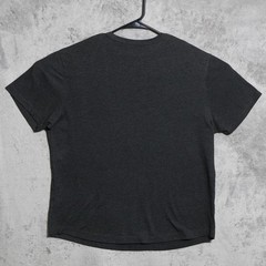 Buck Mason Shirt Mens Large Dark Heather Gray Crewneck Curved Hem Made in USA