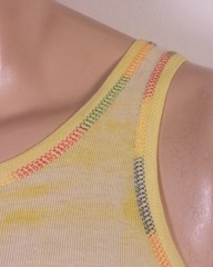 vintage 70s Cal-Cru NWOT Tank Top T-Shirt Rainbow Stitch soft thin USA sz M