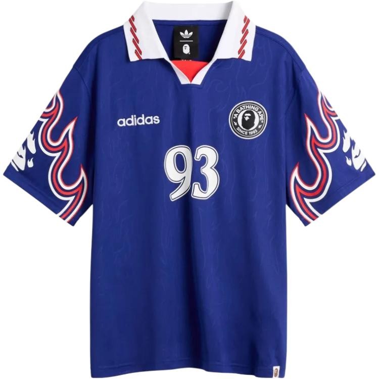 Adidas Originals x BAPE SSL FLAME JERSEY Polo Shirt Unisex KF4914 Men’s Size