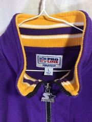 Minnesota Vikings NFL Pro Line Starter Purple Fleece Polyester Jacket J4