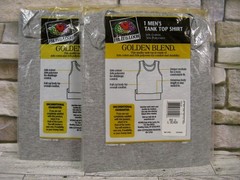 Fruit Of The Loom 2 Vtg 1998 Tank Tops Mens M 38-40 Gray 50/50 Golden Blend NIP