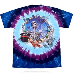 Grateful Dead Queen Of Spades Tie-Dye T-Shirt Liquid Blue