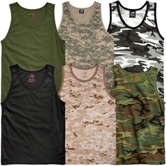 Camo and Colored Tank Tops Shirts Sleeveless Muscle Tanktop Tees T-Shirts NEW!