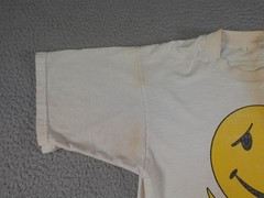 Vintage Outer Banks NC Shirt Mens Small Beige 90s I Luv Ya Man Smiley Face